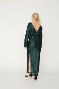 A-VIEW Alexi Long Sequin Dress