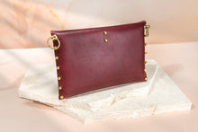 Load image into Gallery viewer, UNA BURKE LEATHER Etched Envelope Clutch