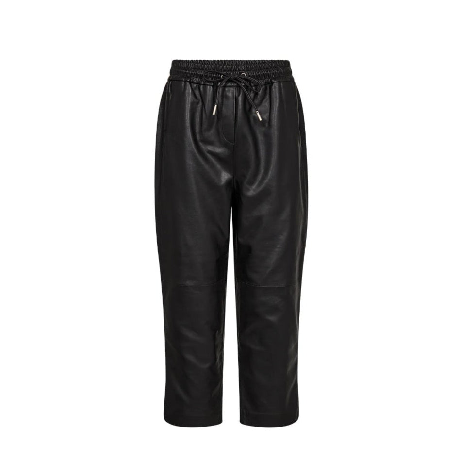 PIESZAK Lanni Sporty Cropped Leather Pants