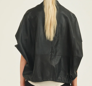 PIESZAK Lanni Leather Oversize Jacket